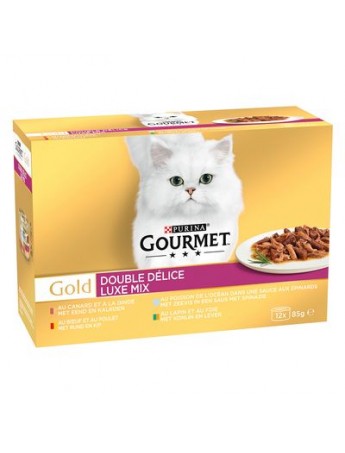 Gourmet Gold Duo Delice 24 x 85 g alimento umido per gatti